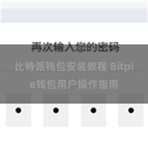 比特派钱包安装教程 Bitpie钱包用户操作指南