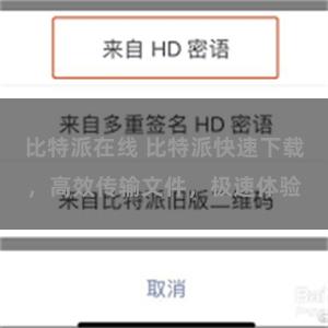 比特派在线 比特派快速下载，高效传输文件，极速体验