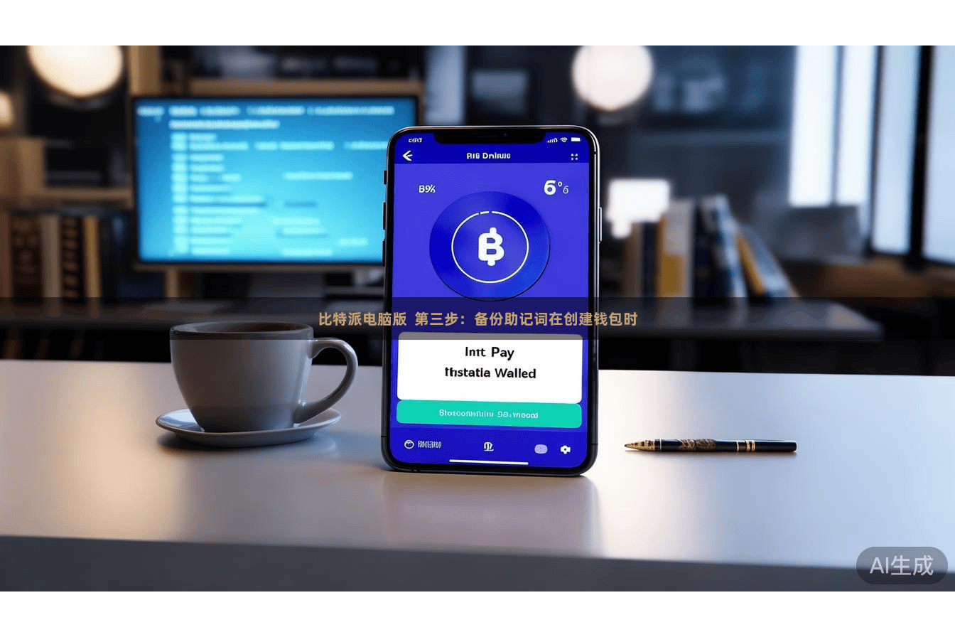 比特派电脑版  第三步：备份助记词在创建钱包时