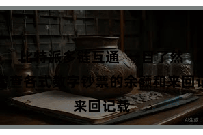 比特派多链互通  一目了然地稽查各式数字钞票的余额和来回记载