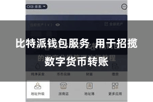 比特派钱包服务  用于招揽数字货币转账