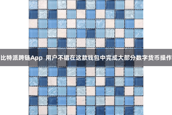 比特派跨链App  用户不错在这款钱包中完成大部分数字货币操作