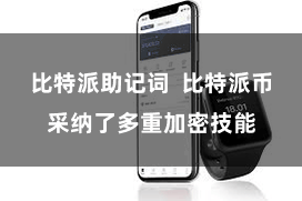 比特派助记词  比特派币采纳了多重加密技能