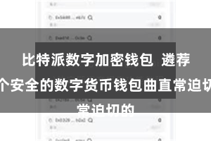 比特派数字加密钱包  遴荐一个安全的数字货币钱包曲直常迫切的