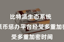 比特派生态系统  比特派币惩办平台经受多重加密时间